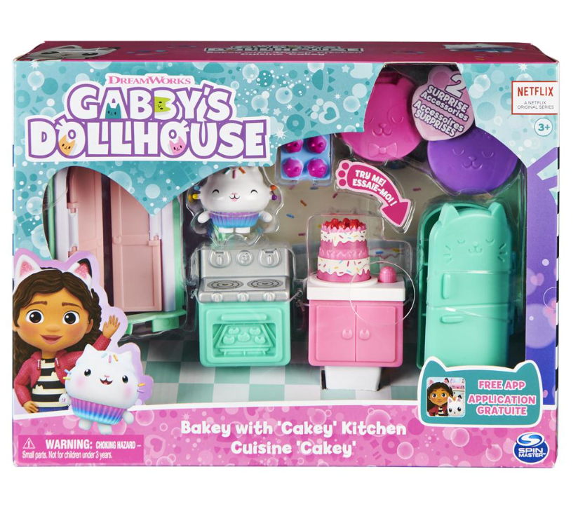 Gabby`s Dollhouse, Deluxe Room with Figure, 3 Acce