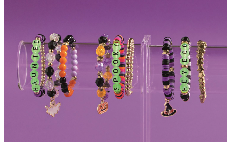 Orange Halloween Bracelets | Glow in the Dark | Haunted
