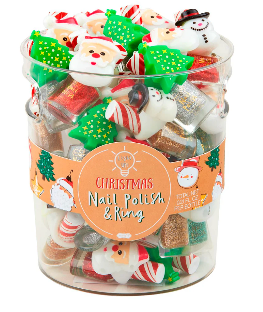 Christmas Nail Polish & Ring Sets