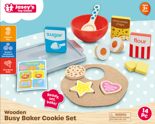 Wooden Busy Baker Cookie Set