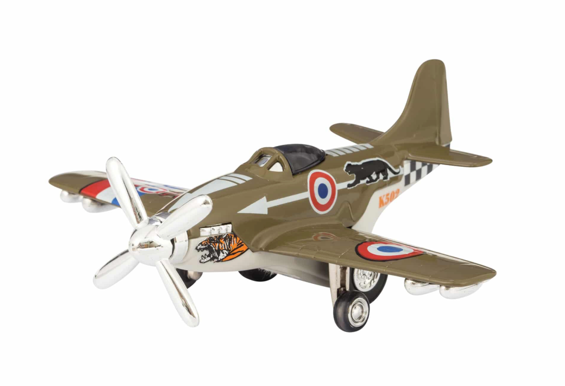 Diecast Vintage Military Fighter Jet | 5" length