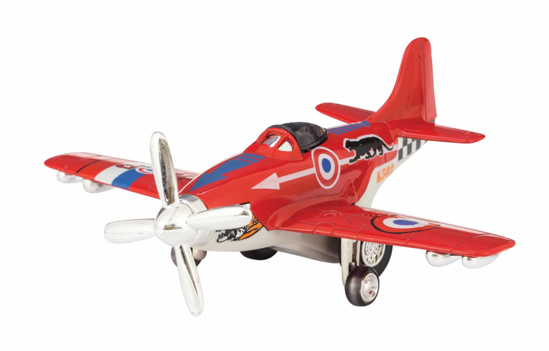 Diecast Vintage Military Fighter Jet | 5" length