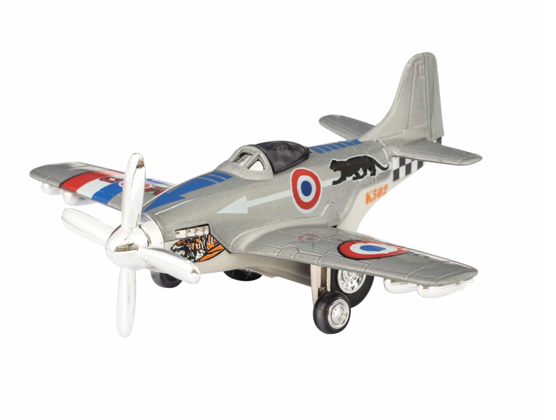 Diecast Vintage Military Fighter Jet | 5" length