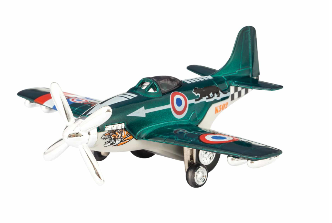 Diecast Vintage Military Fighter Jet | 5" length