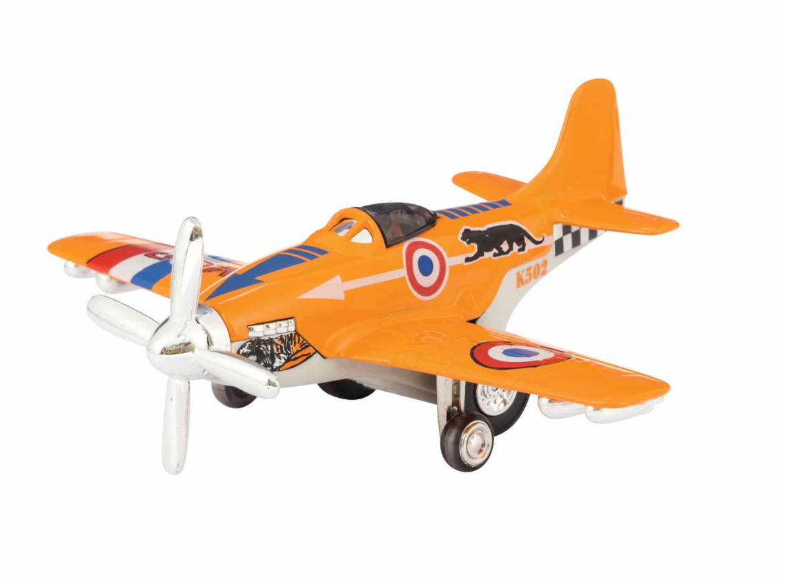 Diecast Vintage Military Fighter Jet | 5" length