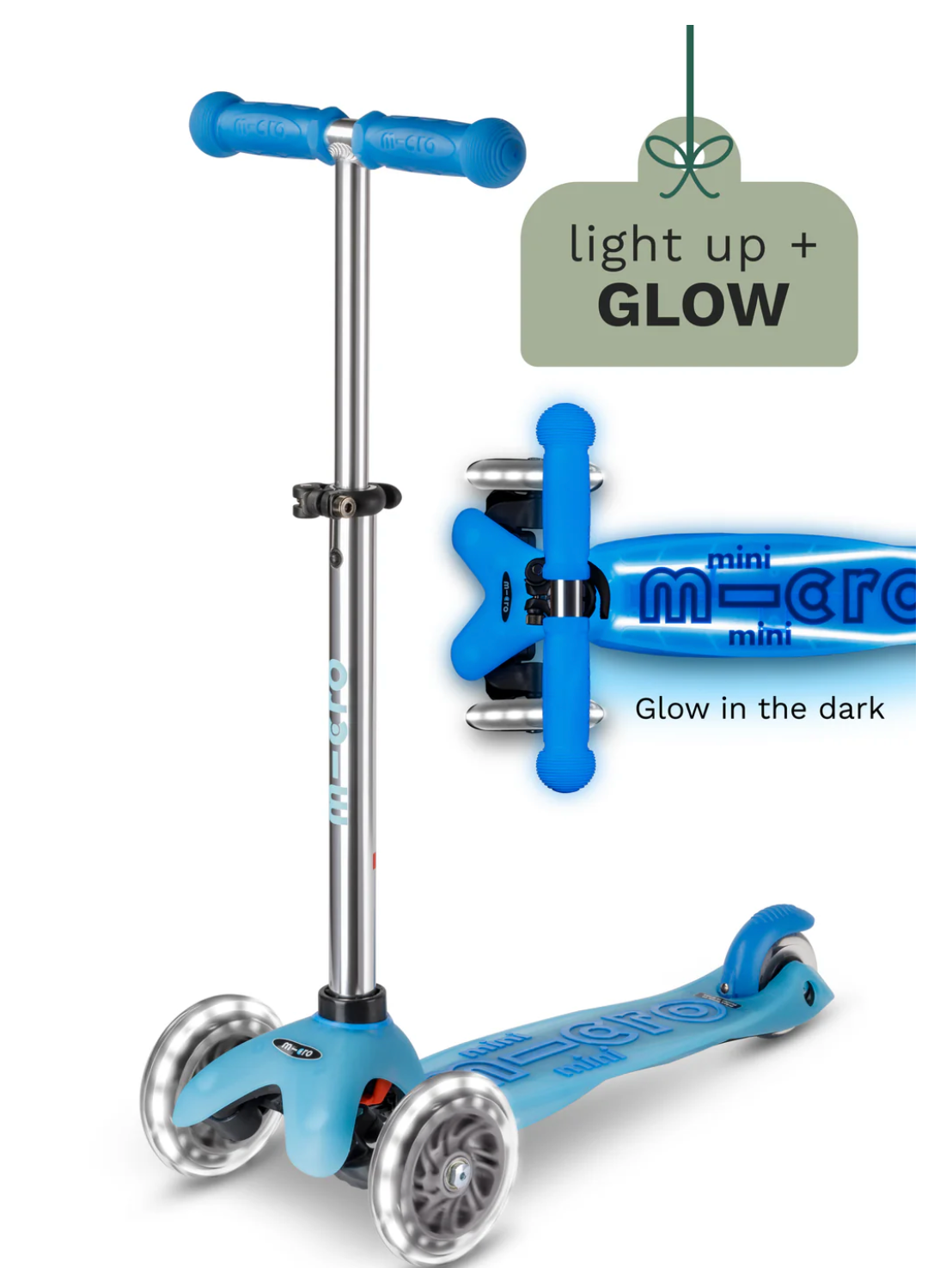 Micro Mini Glow LED Scooter