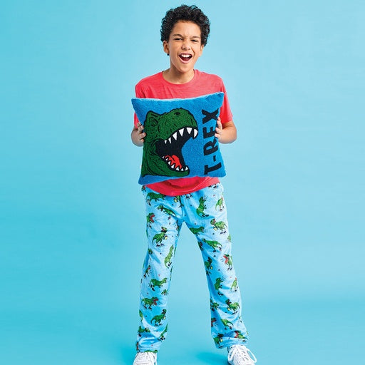 Skating Dinosaurs Plush Pants (Medium (10-12))