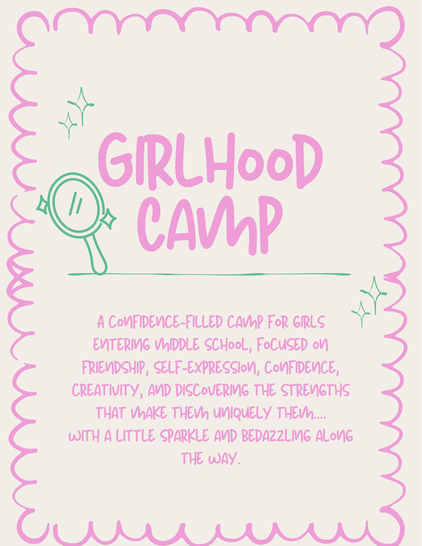 Girlhood Camp | Upcoming Middle School Girls | August 4th | 9-11am