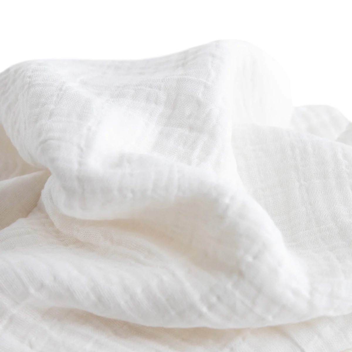 White | Cotton Muslin Swaddle