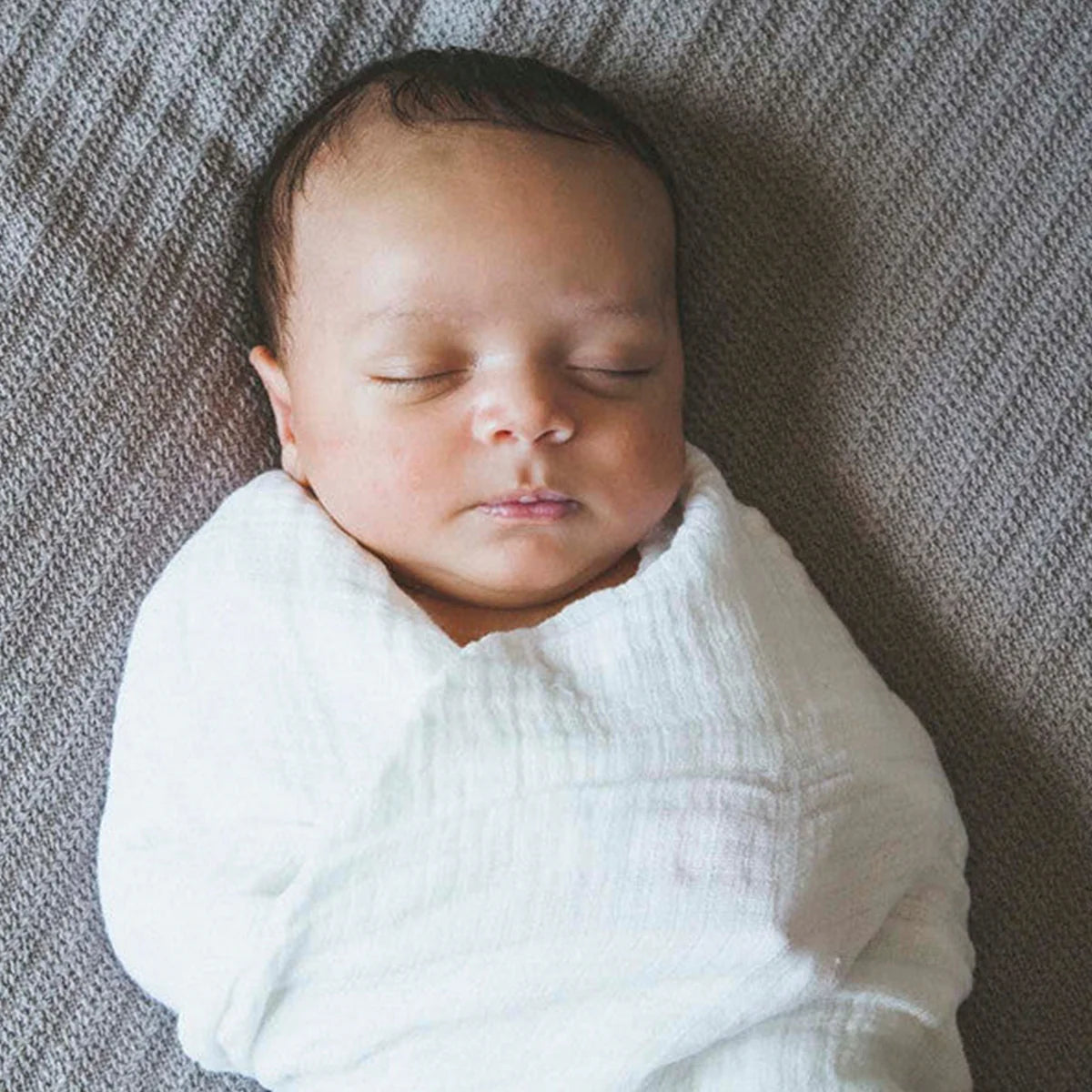 White | Cotton Muslin Swaddle