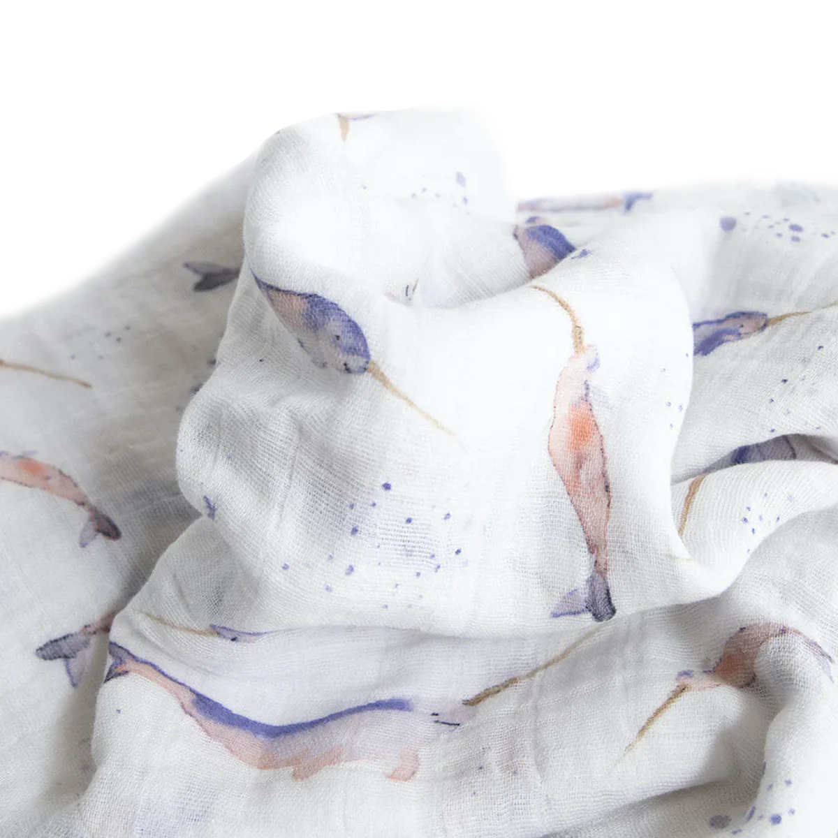 Narwhal | Cotton Muslin Swaddle