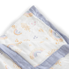 Rainbows and Raindrops | Deluxe Muslin Quilted Throw