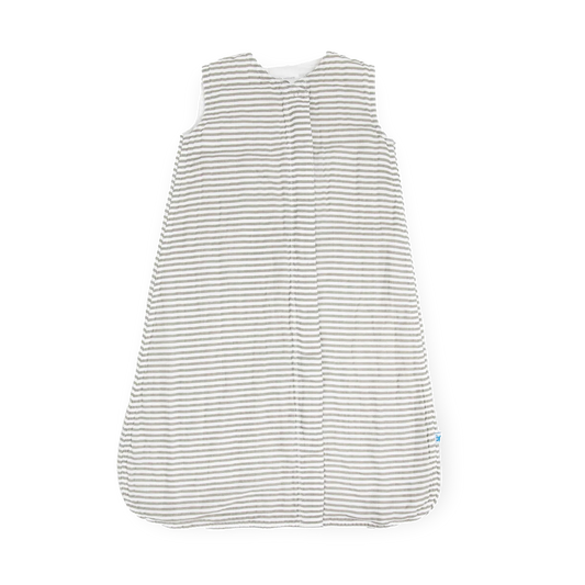 Grey Stripe | Cotton Muslin Sleep Sack Large