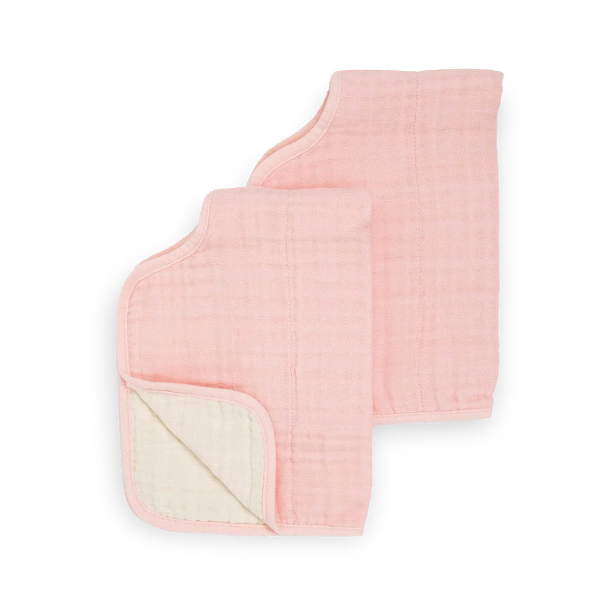 Rose Petal |  Cotton Muslin Burp Cloth 2 Pack