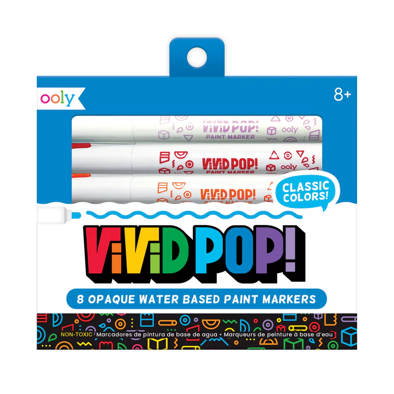 Vivid Pop! Water-Based Paint Markers: Classic - Set of 8