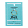 Morse Code Patterned Gold Ring: Brave