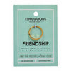 Morse Code Patterned Gold Ring: Friendship