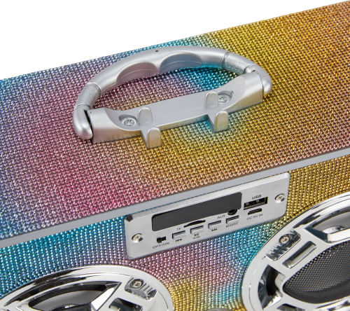 Swirl Bling Wireless Boombox with FM Radio