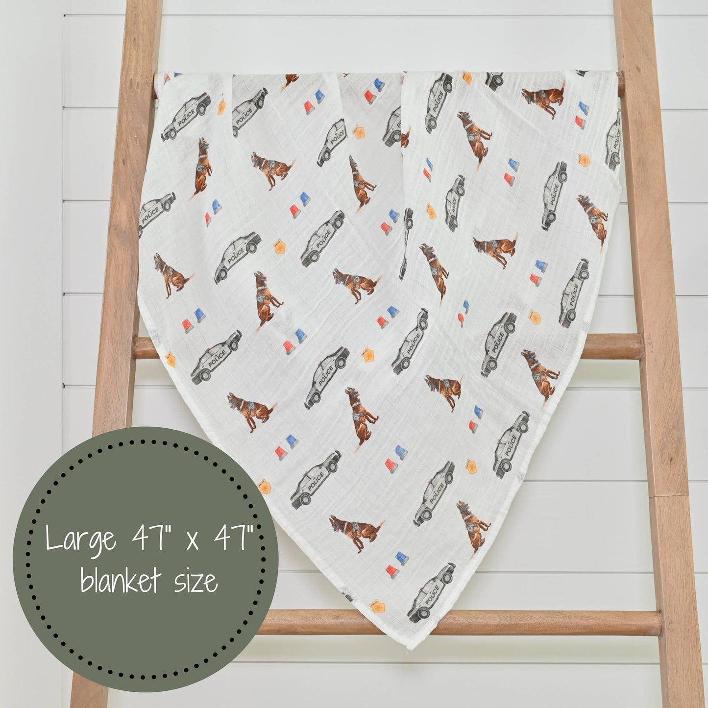 Policeman Baby Swaddle Blanket