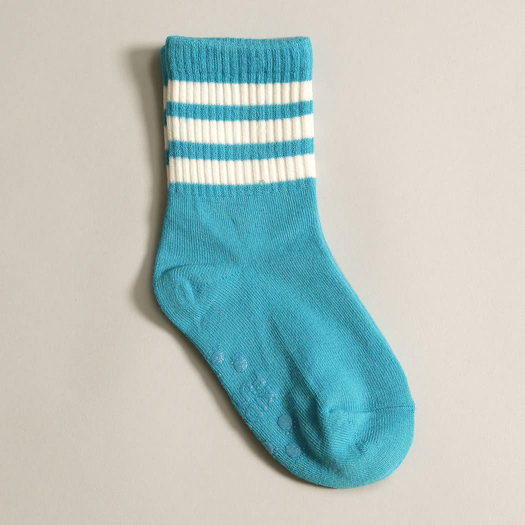 Kids' Stripe Crew Socks M 8-12