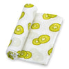 Kiwi To My Heart Baby Swaddle Blanket