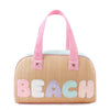 Straw 'Beach' Medium Duffle Bag