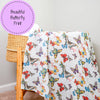 Butterfly Away Baby Swaddle Blanket
