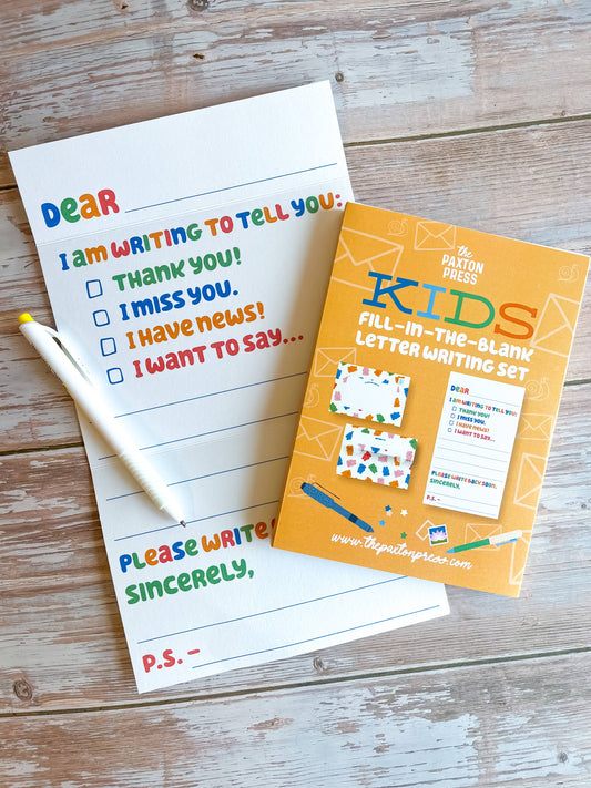 Kids Fill-in Fold Up Letter Set of 10 - Gummy Bears