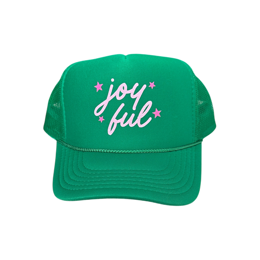 Joyful + Stars | Green Trucker Hat