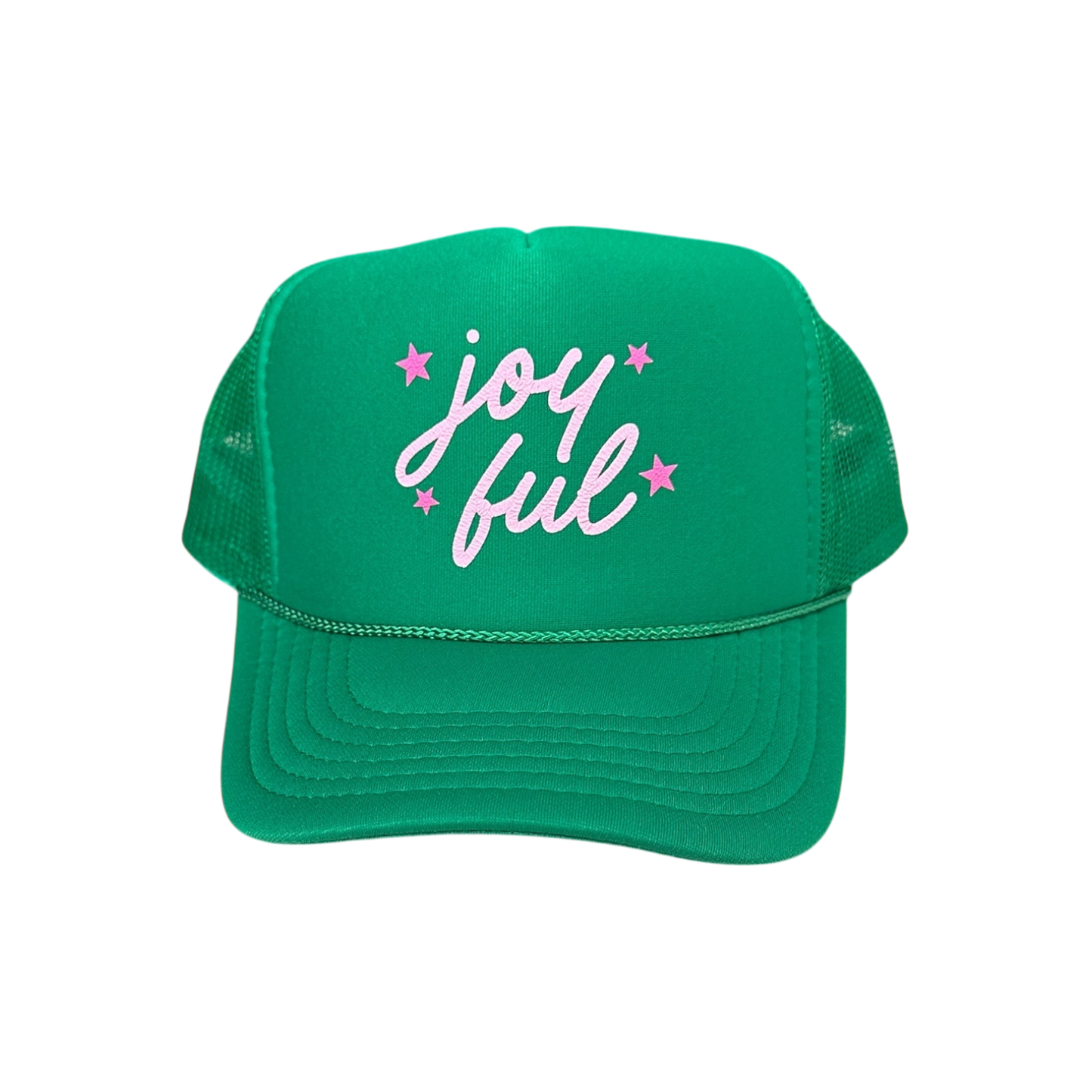 Joyful + Stars | Green Trucker Hat