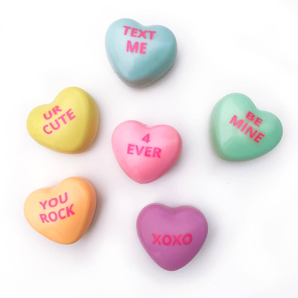 Sticky Bubble Blobbies | Valentines Conversation Hearts