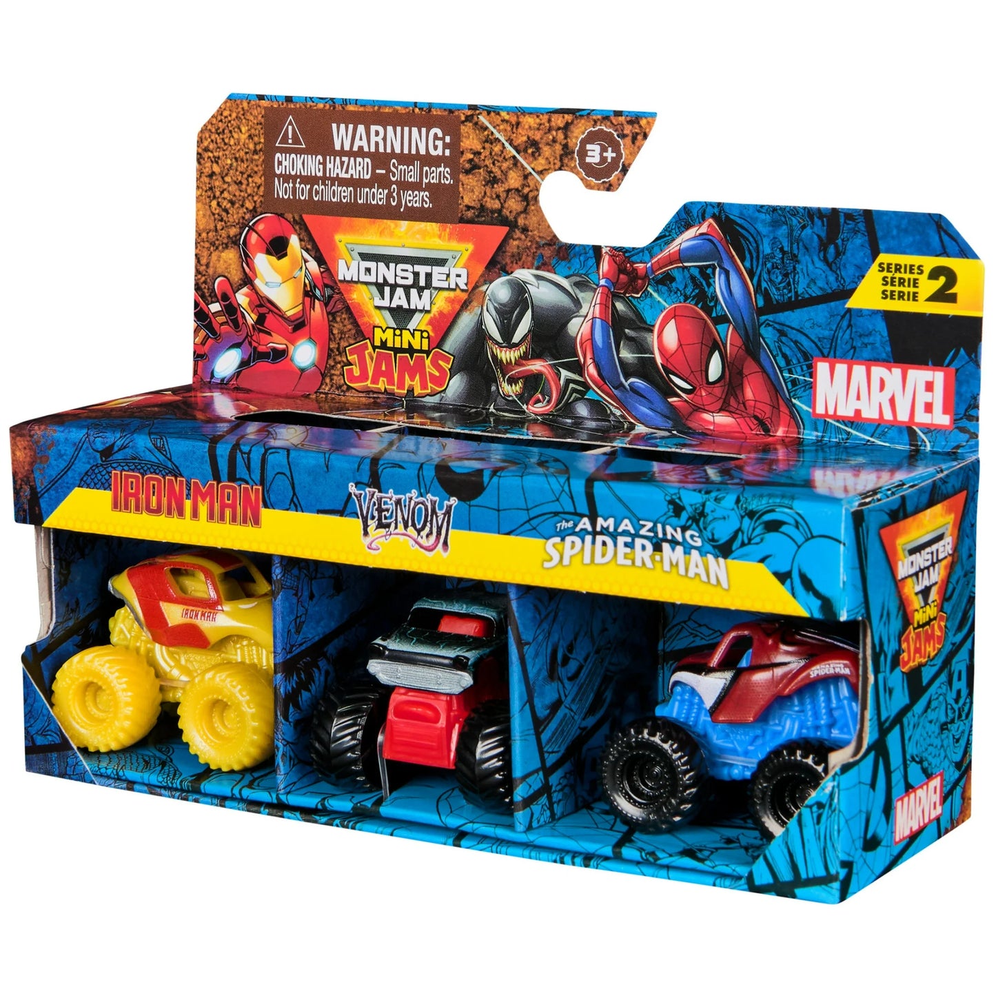 Monster Jam | Marvel Mini Monster Truck 3-Pack
