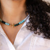 Bold Stone Necklace | RAINBOW QUARTZ