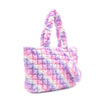 Quilted Scrunchies Large Tote Bag with Coin Purse | Icy Ombre Scrunch