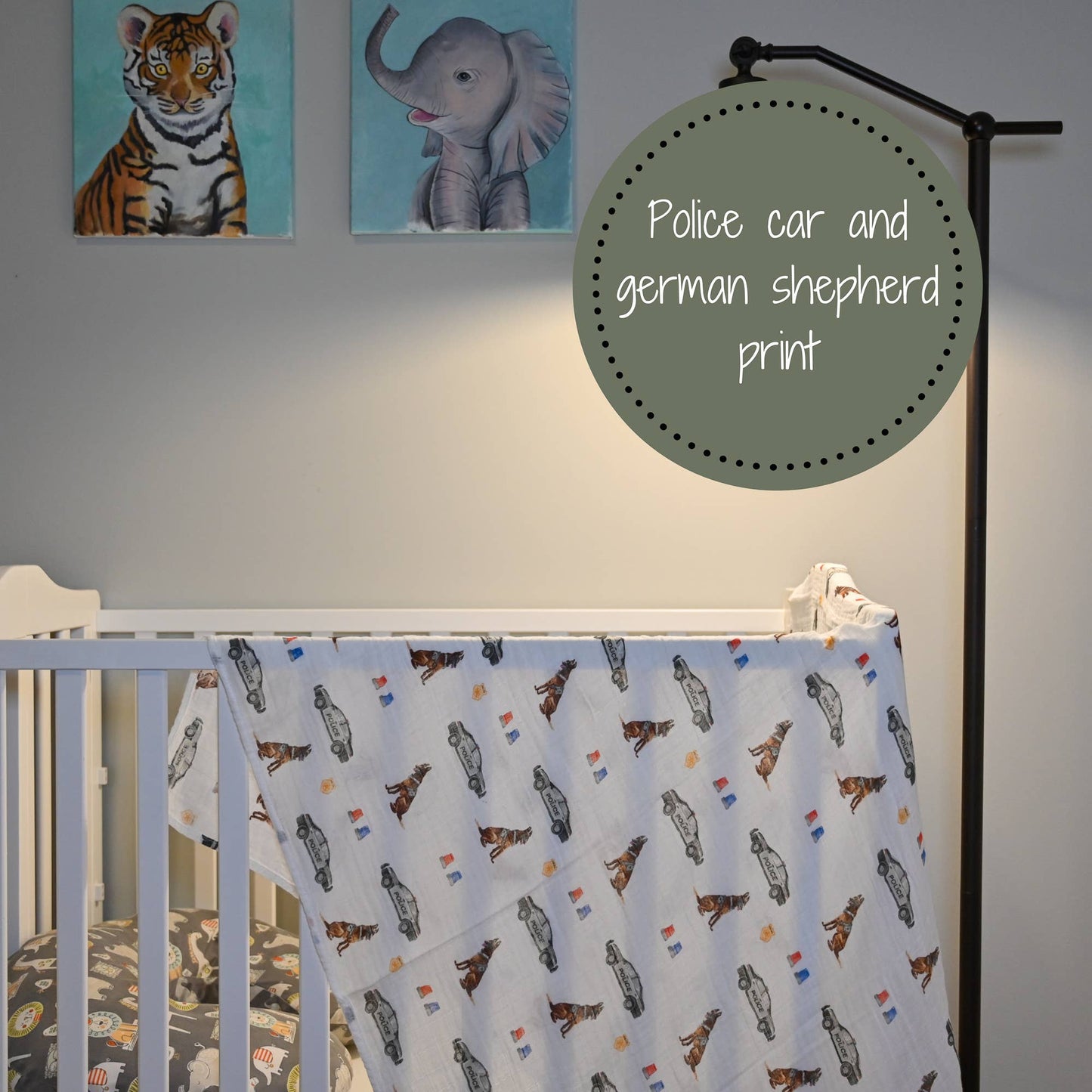 Policeman Baby Swaddle Blanket