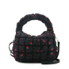Quilted Scrunchies Cherry Printed Mini Hobo Crossbody Bag | Aqua Cherry Print Scrunch