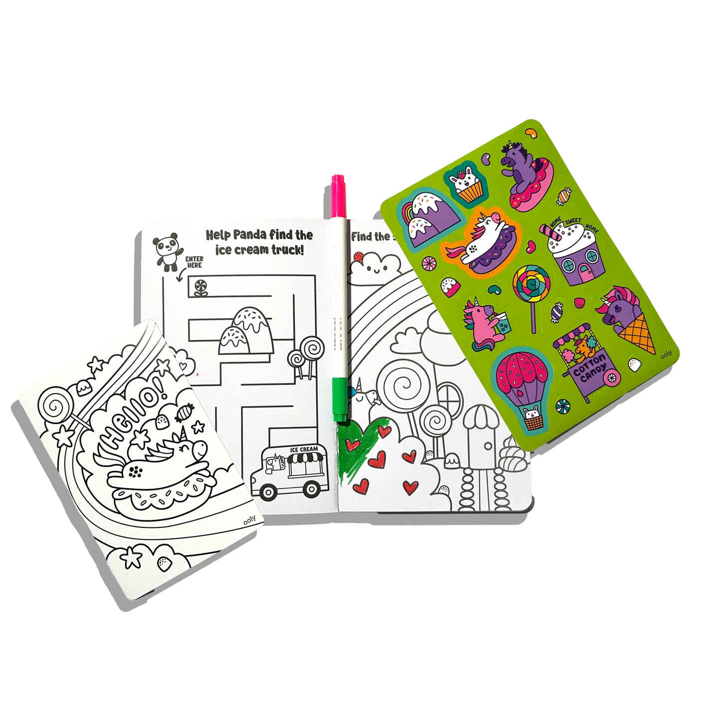 Let's Go!: Activity & Coloring Kit | Unicorn Candy