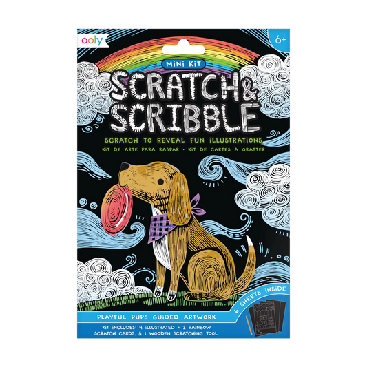 Scratch & Scribble: Mini Kit | Playful Pups