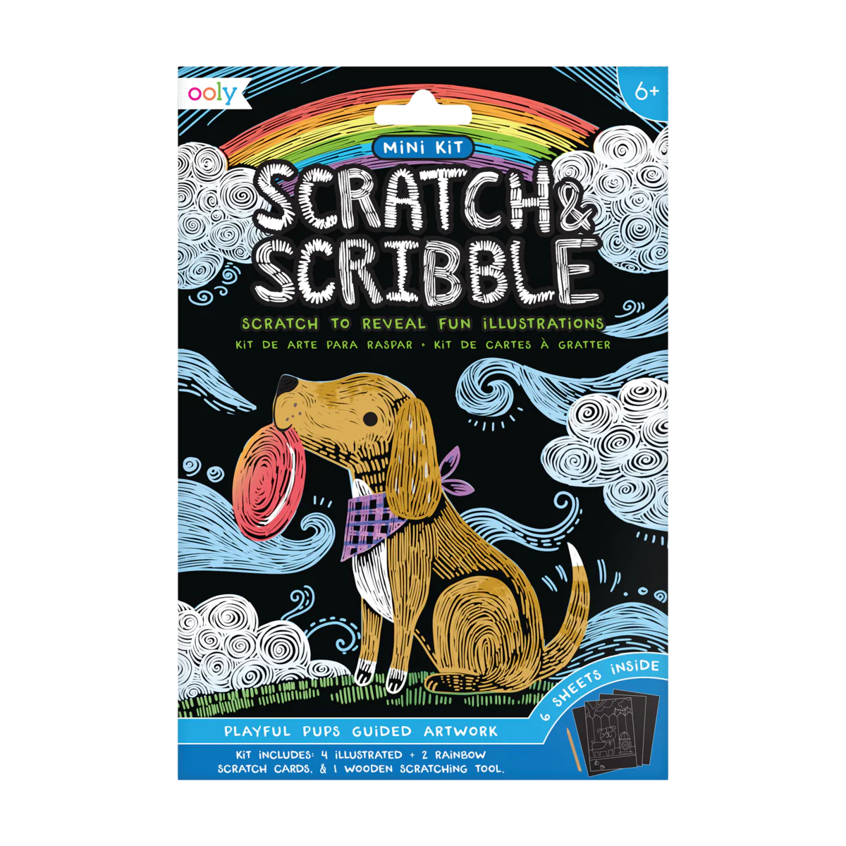 Scratch & Scribble: Mini Kit | Playful Pups