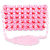 Pink Hearts Beaded Crossbody Bag