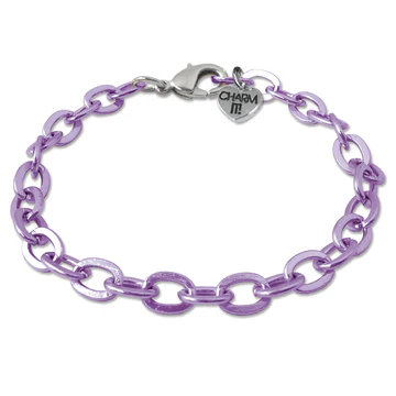 CHARM IT! Purple Chain Bracelet