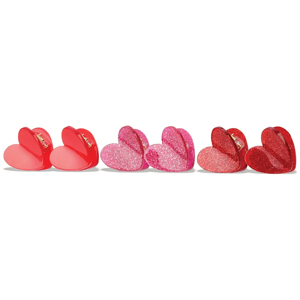 Heart Hair Clips