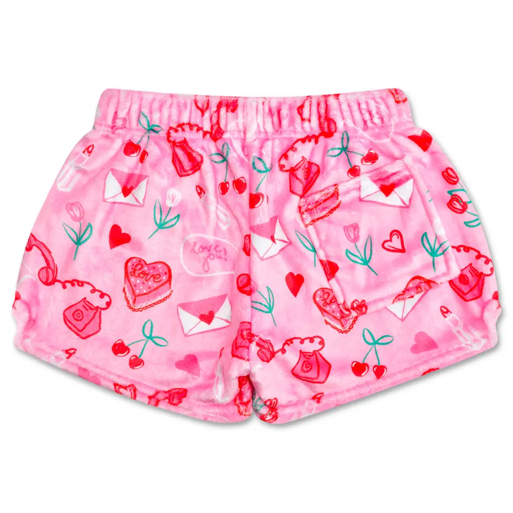 Love Doodles Plush Shorts