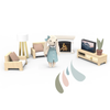 Doll House Living Room Set |  1 Character Included