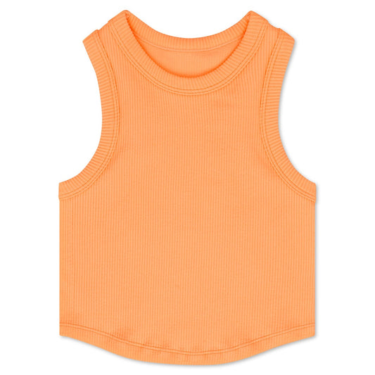 Cropped Racerback Tank Top | Melon