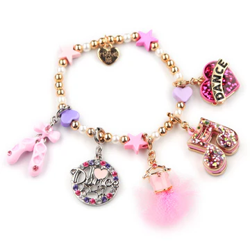 CHARM IT! Pink & Gold Ballet Tutu Charm