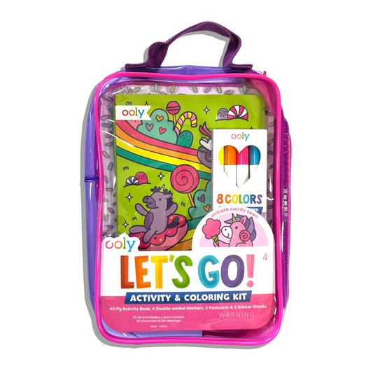 Let's Go!: Activity & Coloring Kit | Unicorn Candy