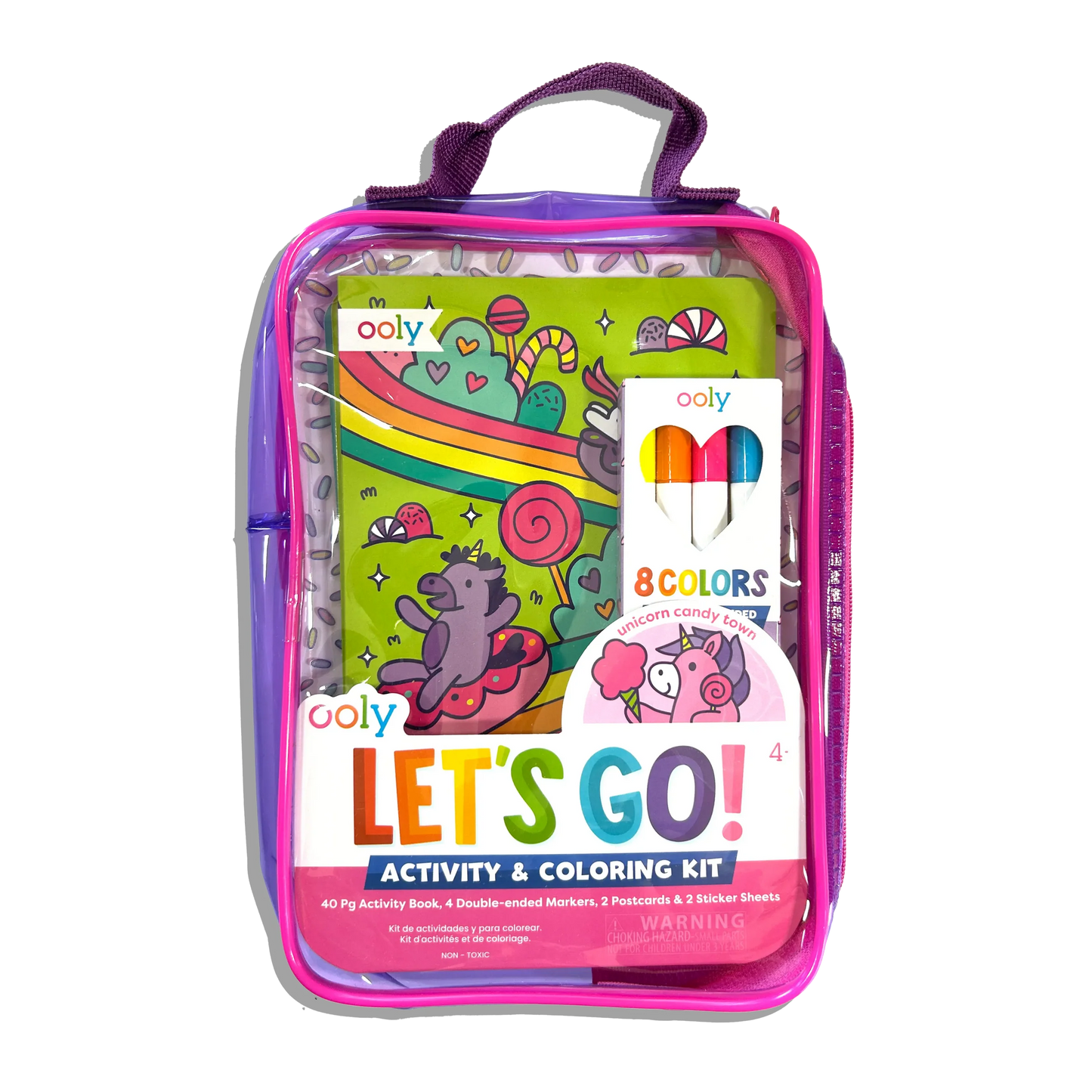 Let's Go!: Activity & Coloring Kit | Unicorn Candy