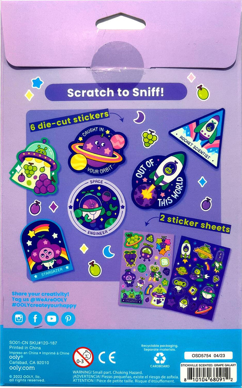 Stickiville Stickers: Galaxy Grapes - Scented