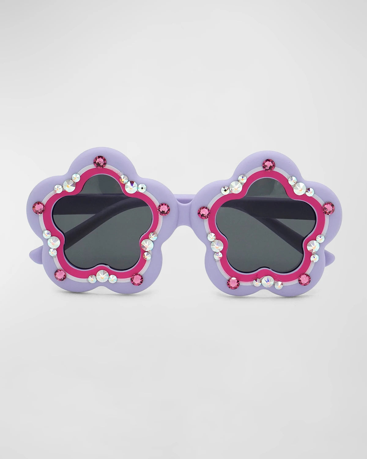 Crystallized Smiley Face Flower Sunglasses | Toddler